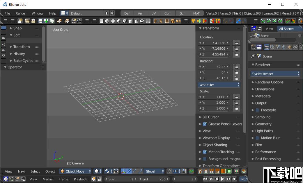 Bforartists下载,3D设计,3D渲染,三维设计,3D软件