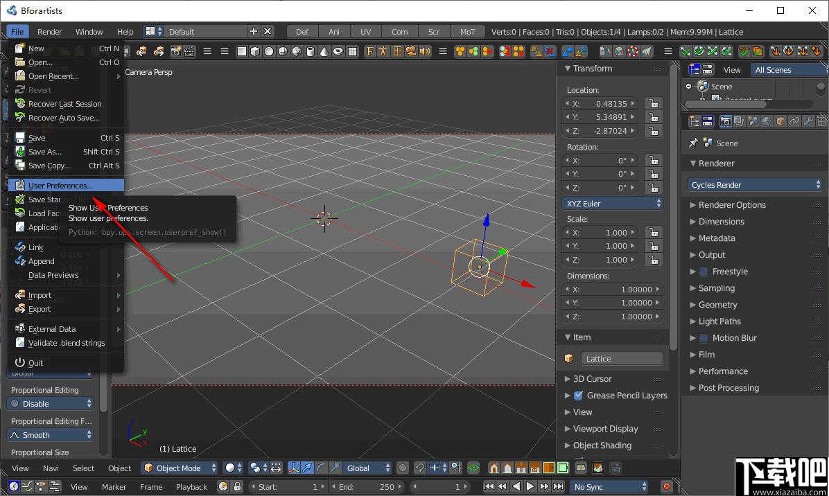 Bforartists下载,3D设计,3D渲染,三维设计,3D软件